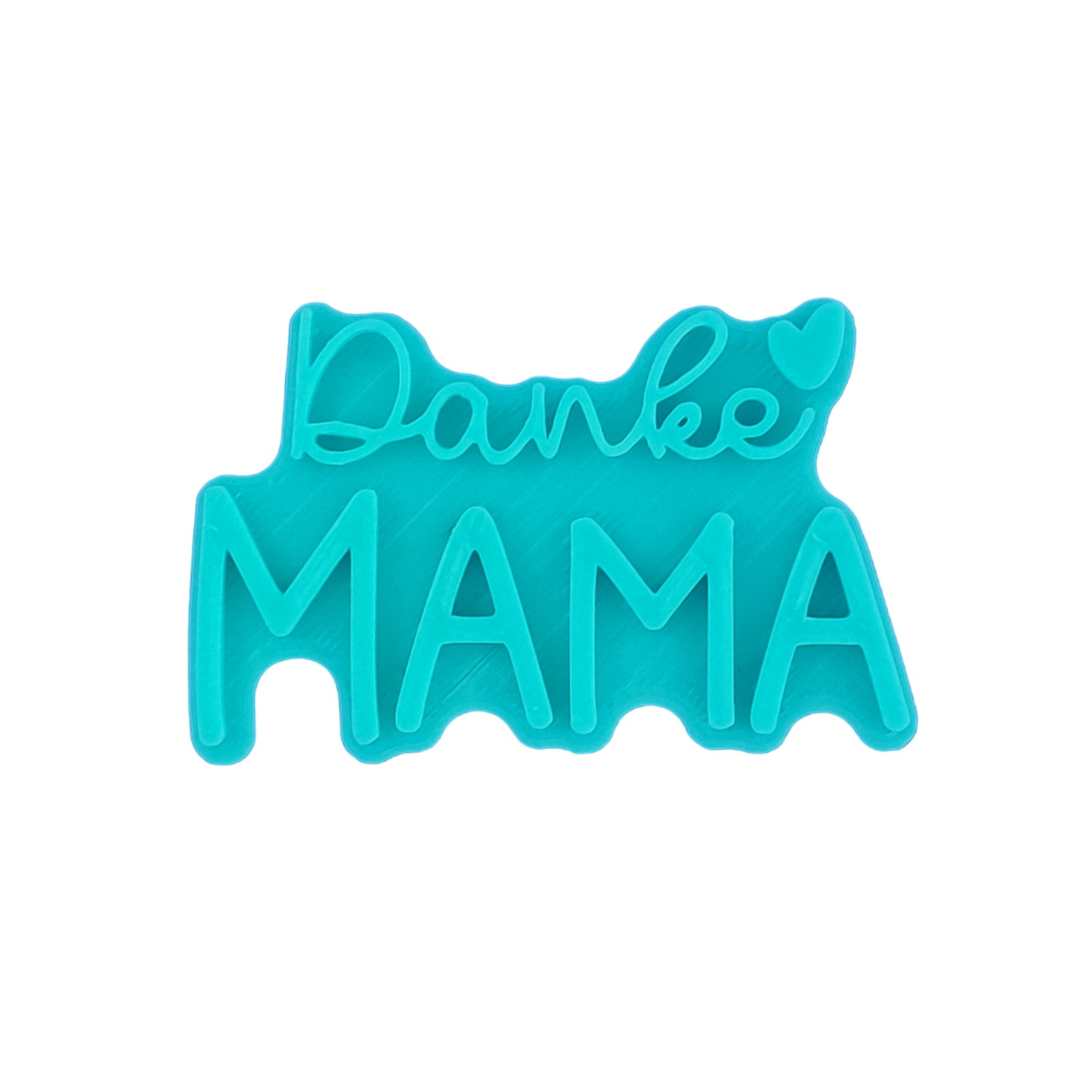 Präziser Stempelabdruck „Danke MAMA“ mit Herz-Detail. Hochwertiger Keramikstempel von MinseArt für tiefe, saubere Konturen – eine kreative Töpfer-Idee für handgefertigte Geschenke zum Muttertag und dein nächstes Projekt.