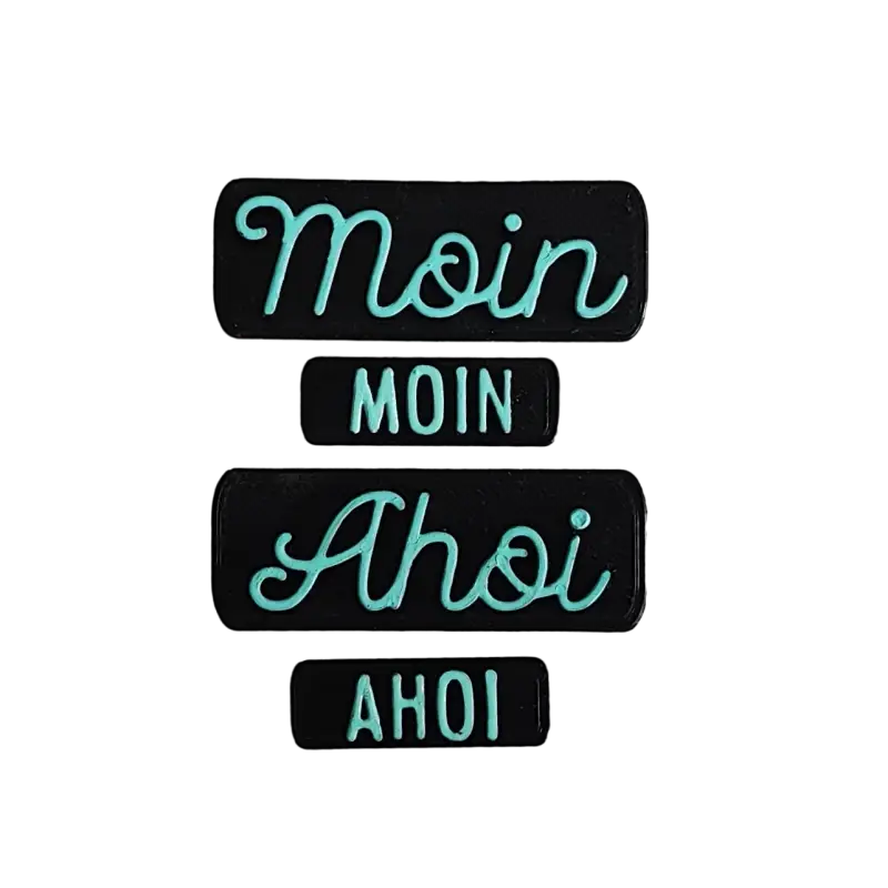 Ahoi oder Moin - Stempel - Spruchstempel