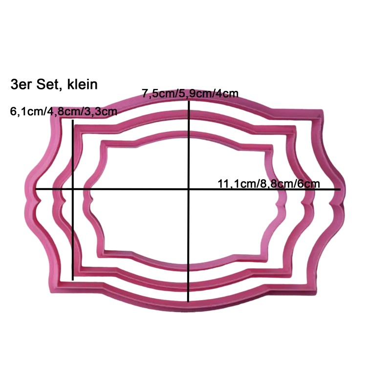 Ausstechformen-Set 2a - 3 kleine Ausstechformen