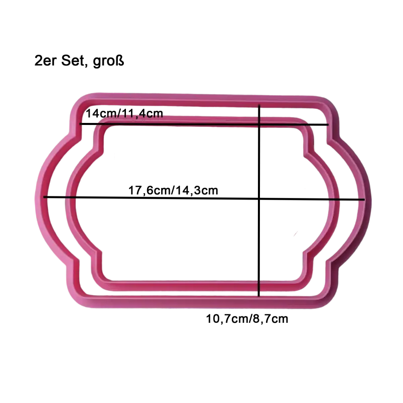 Ausstechformen-Set 3a - 2 große Ausstechformen