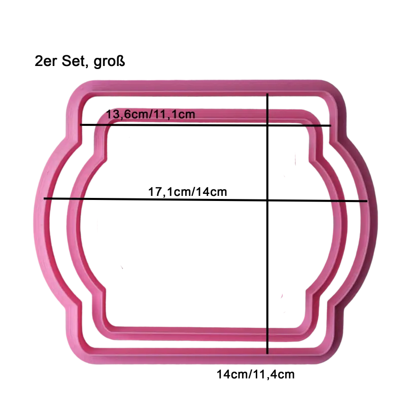 Ausstechformen-Set 3b - 2 große Ausstechformen