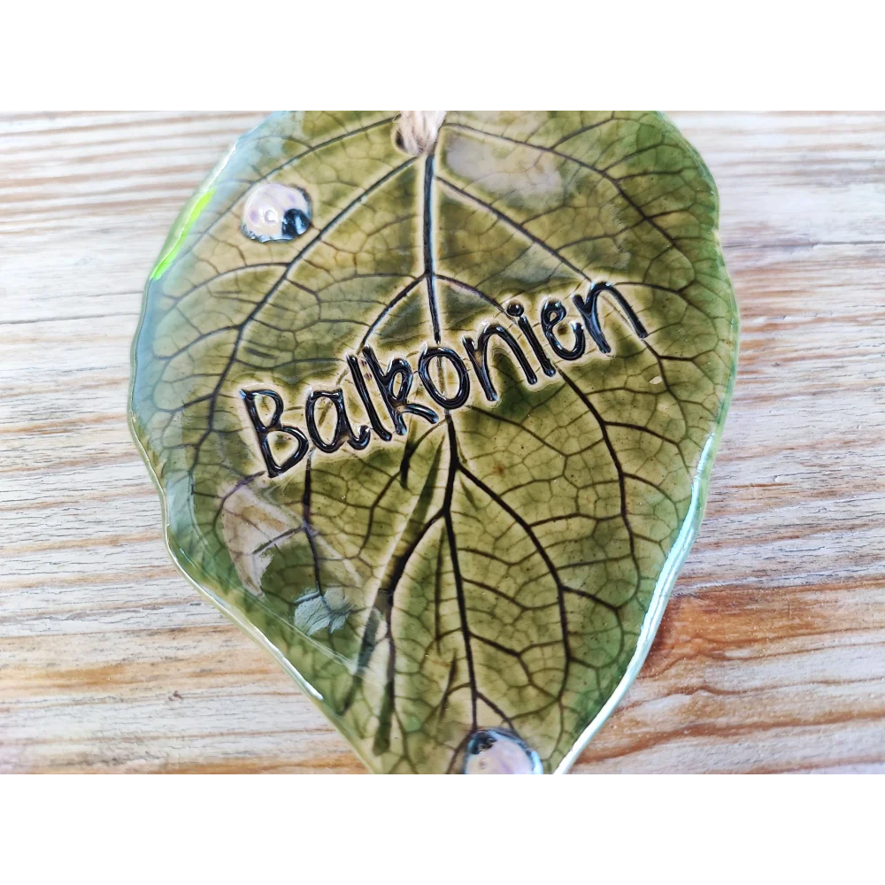 Balkonien -Keramikschild