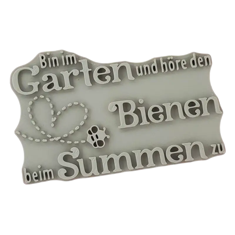 Bin im Garten und höre den Bienen beim Summen zu - Stempel - Minseart