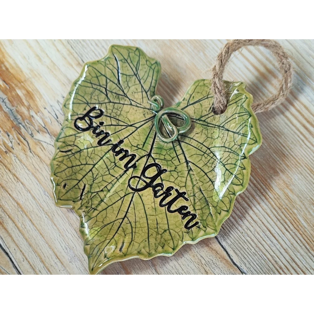 Bin im Garten1 -Keramikschild