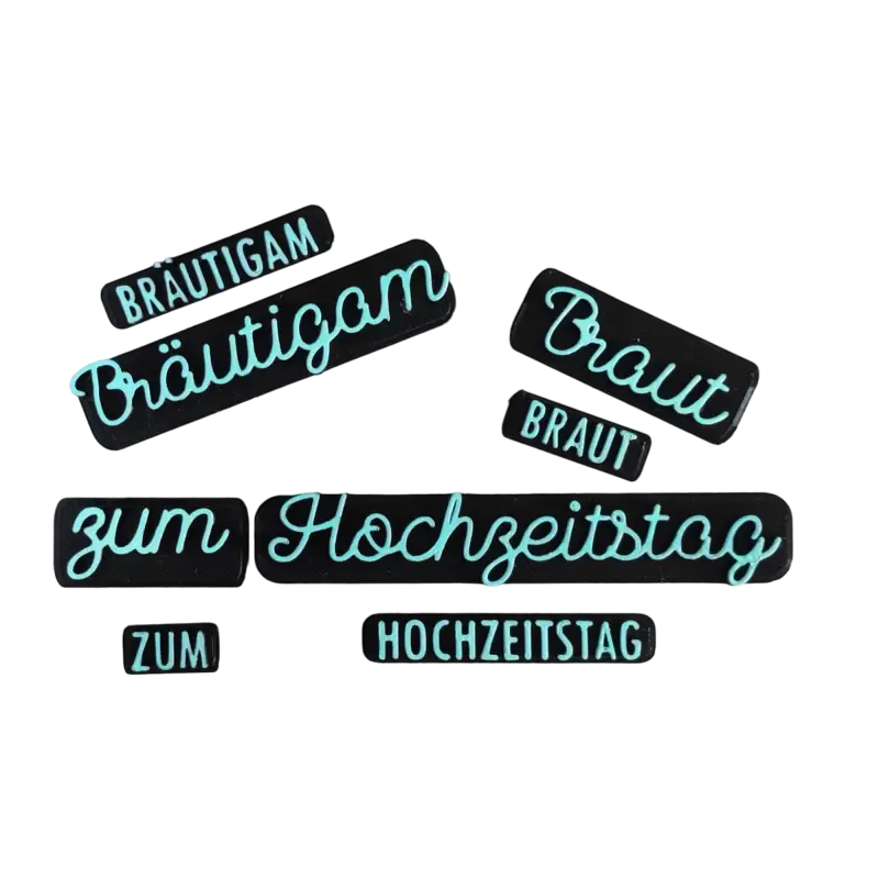 Braut Bräutigam / Hochzeit Hochzeitstag - Stempel - Spruchstempel