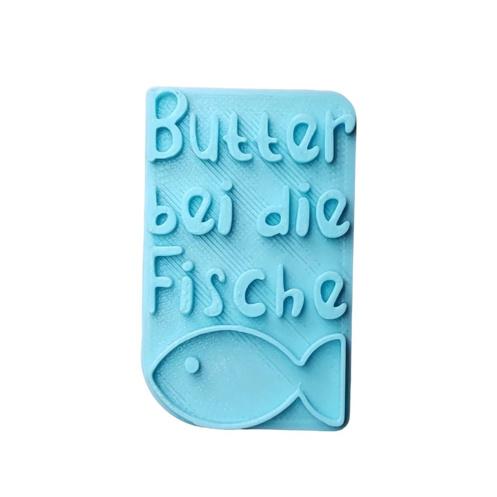 Butter bei die Fische - Stempel - Spruchstempel