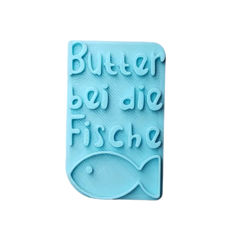 Butter bei die Fische - Stempel - Spruchstempel
