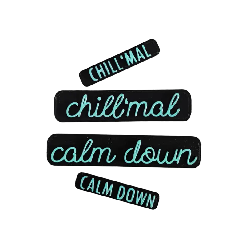 Chill mal oder Calm down - Stempel - Spruchstempel