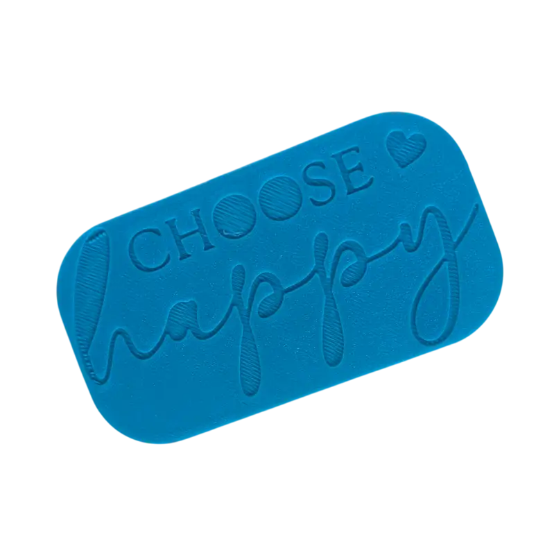 Choose happy - Töpferstempel - Spruchstempel