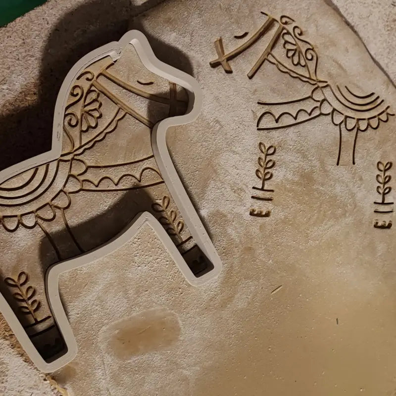 Dala Pferd - Stempel/Ausstecher - Bildliche Stempel