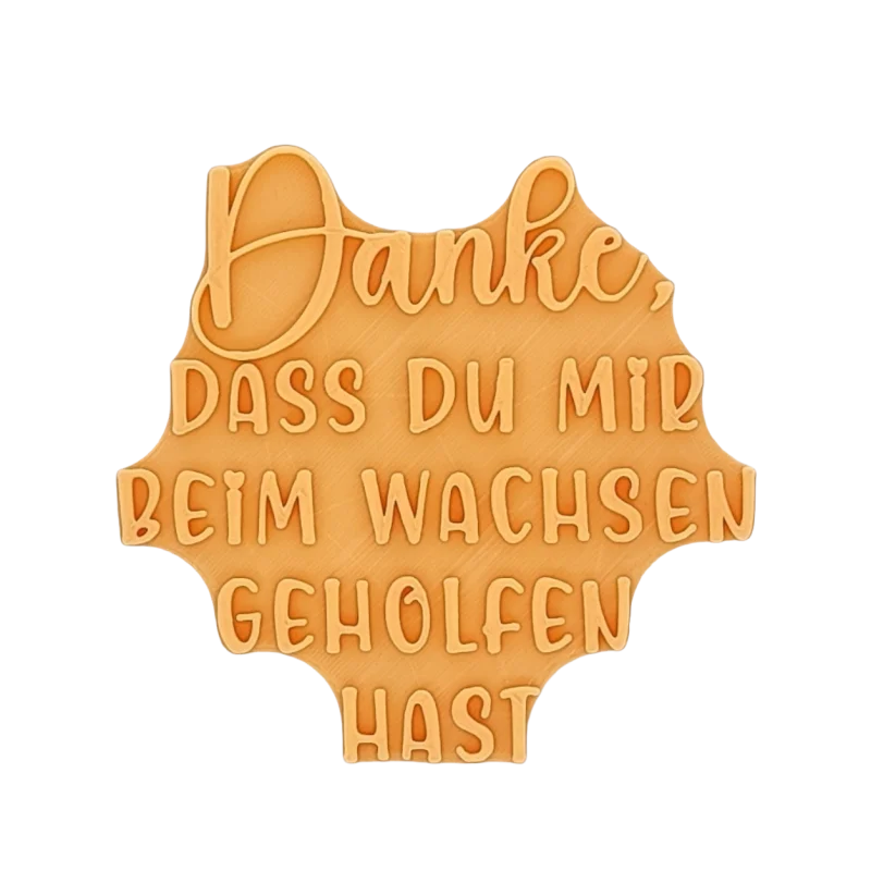 Danke dass du mir beim Wachsen geholfen hast - Stempel - Minseart
