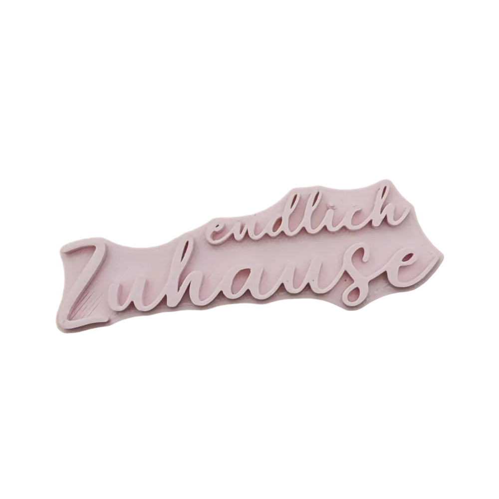 Endlich Zuhause - Stempel - Spruchstempel