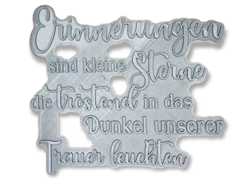 Erinnerungen sind kleine Sterne, die tröstend in das Dunkel unserer Trauer leuchten - Stempel - Minseart