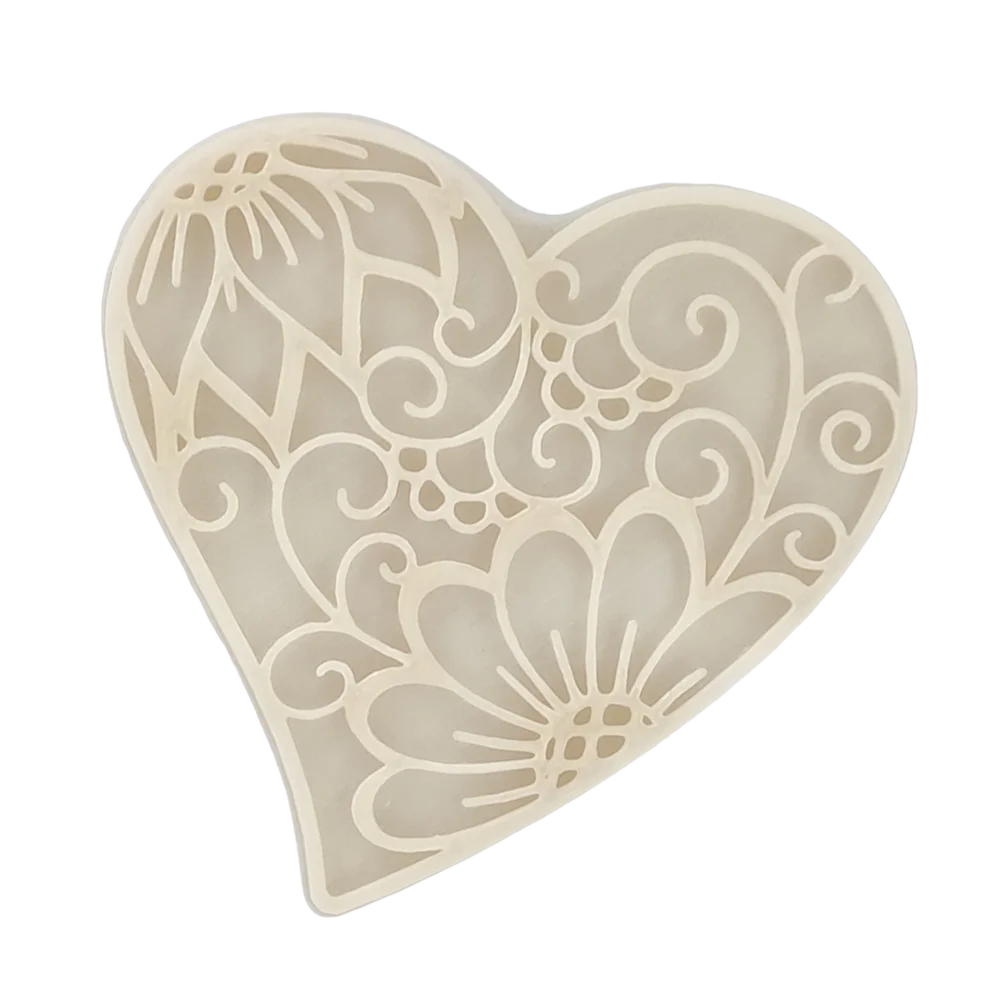 Florales Herz - Stempel - Minseart