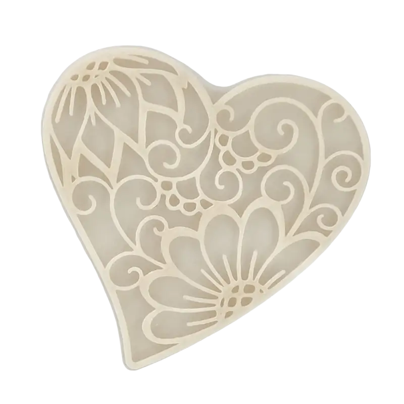 Florales Herz - Stempel - Minseart