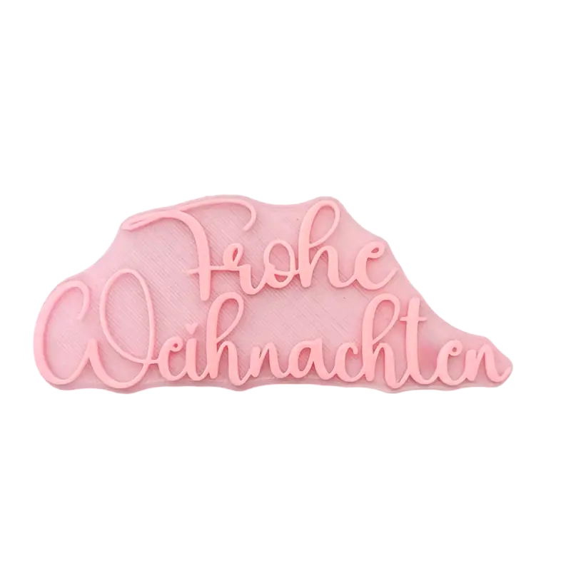 Frohe Weihnachten - Prägestempel - Spruchstempel