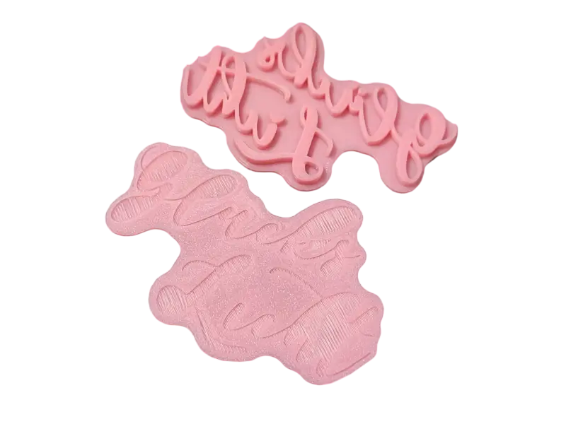 Glückslicht - Prägestempel mit Positionierungshilfe auf der Rückseite - Spruchstempel