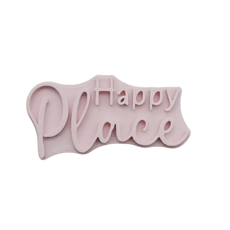 Happy Place - Stempel - Spruchstempel