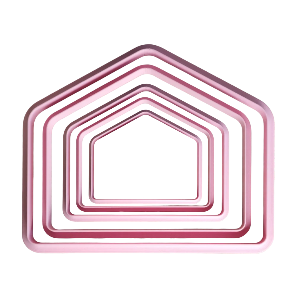Haus breit Ausstechformen-Set - 5 Ausstechformen