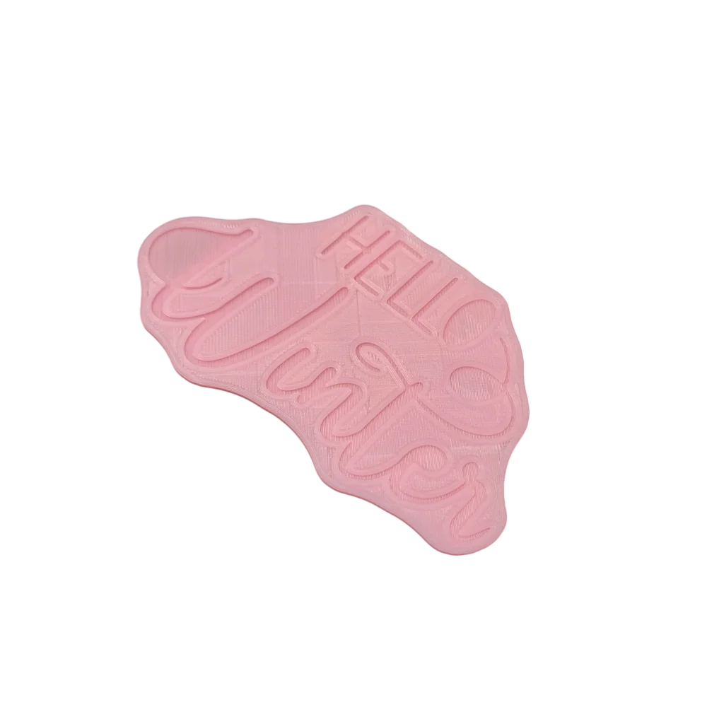 Hello Winter - Prägestempel mit Positionierungshilfe auf der Rückseite - Spruchstempel