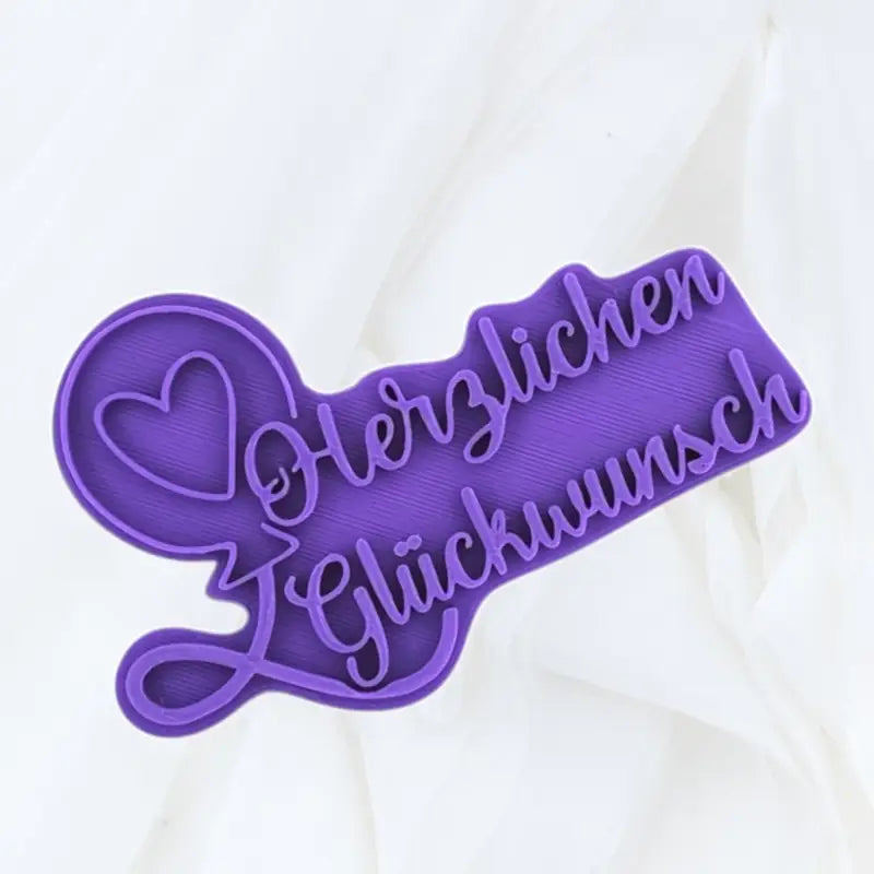 Herzlichen Glückwunsch 1 - Stempel - Minseart