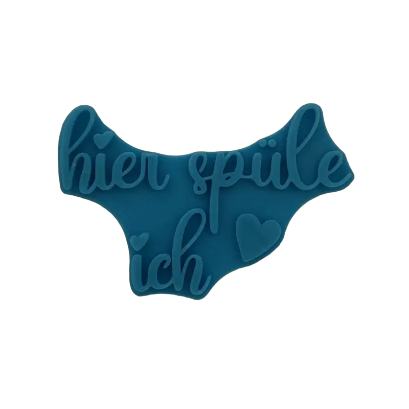 Hier spüle ich - Stempel - Minseart