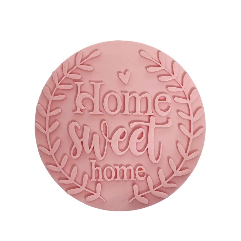 Home sweet Home - Prägestempel mit passendem Ausstecher - Spruch ca. 10cm - osterstempel