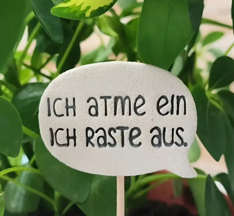 Ich atme ein ich raste aus - Stempel - Spruchstempel