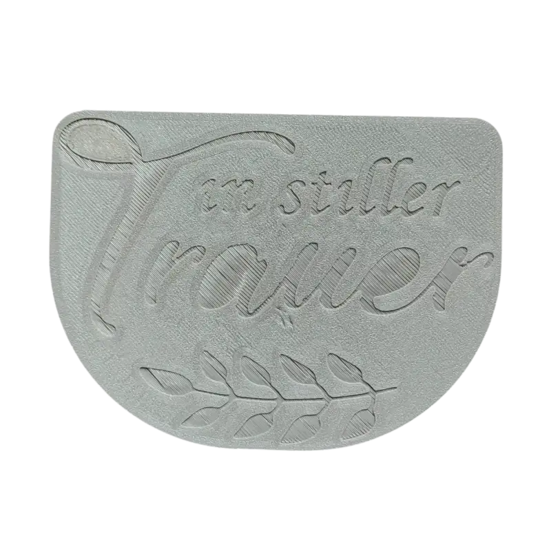 In stiller Trauer - Prägestempel mit Positionierungshilfe - Spruchstempel