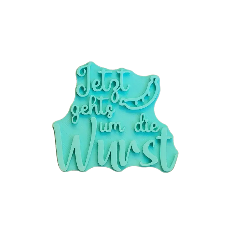 Jetzt geht’s um die Wurst - Stempel - Spruchstempel