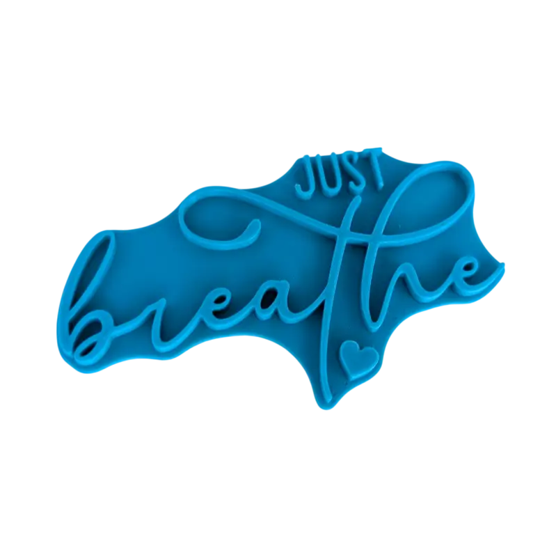 Just breathe - Töpferstempel - Spruchstempel - Keramikstempel