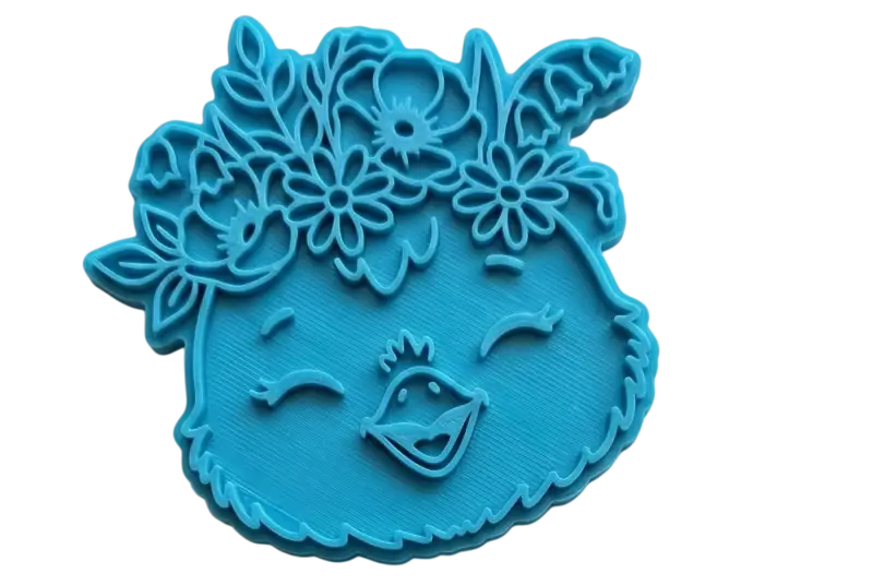 Keramikstempel ’Küken lachend’ – Niedliches Ostermotiv (12cm - 19cm) - osterstempel