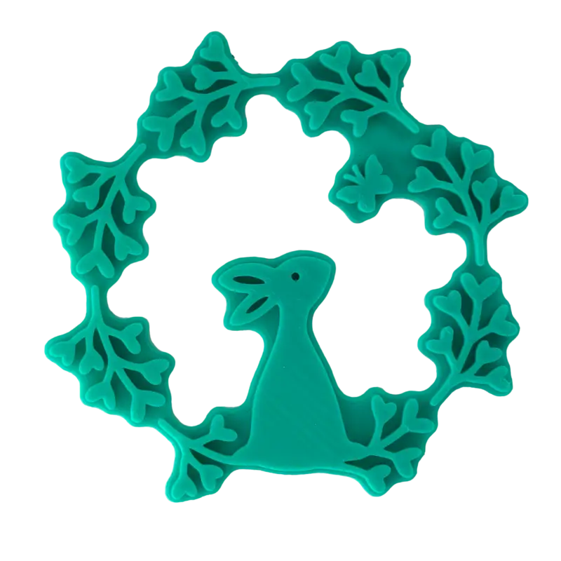 Kranz mit Hase - osterstempel