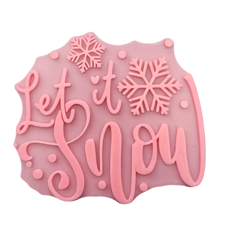 Let it snow - Prägestempel - Spruchstempel