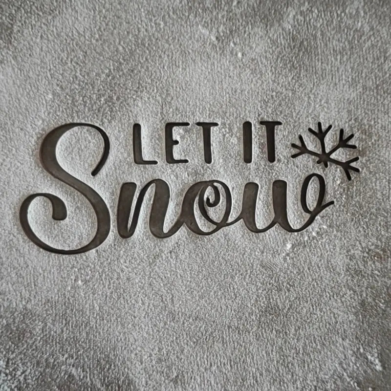 Let it snow - Stempel - Spruchstempel