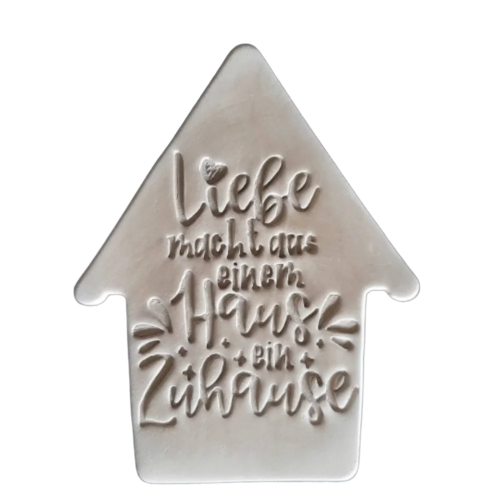 Liebe macht aus einem Haus ein Zuhause - Stempel - Minseart