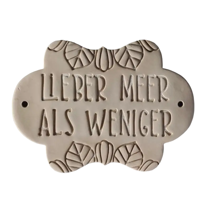 Lieber Meer als weniger - Stempel - Spruchstempel