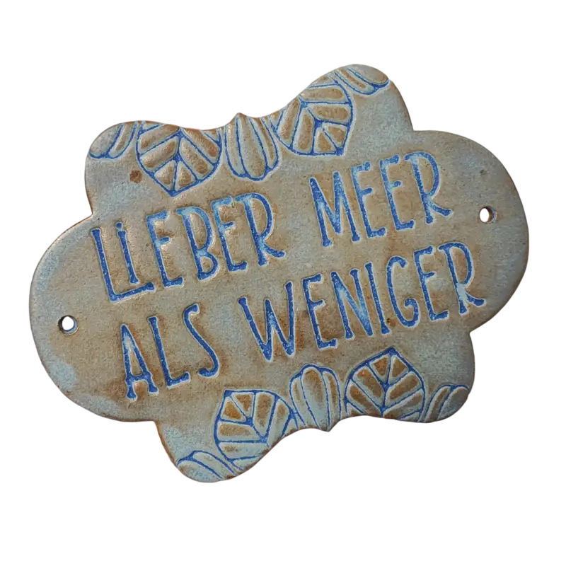 Lieber Meer als weniger - Stempel - Spruchstempel