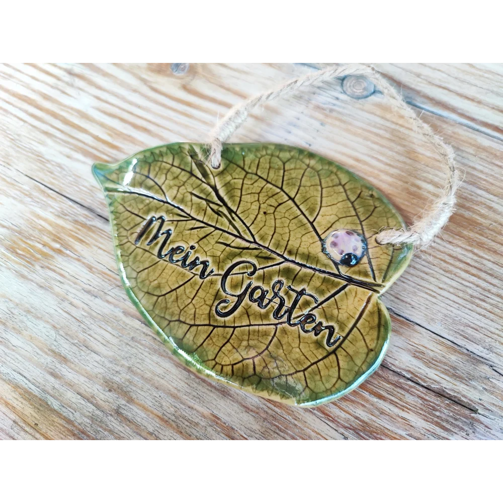 Mein Garten -Keramikschild