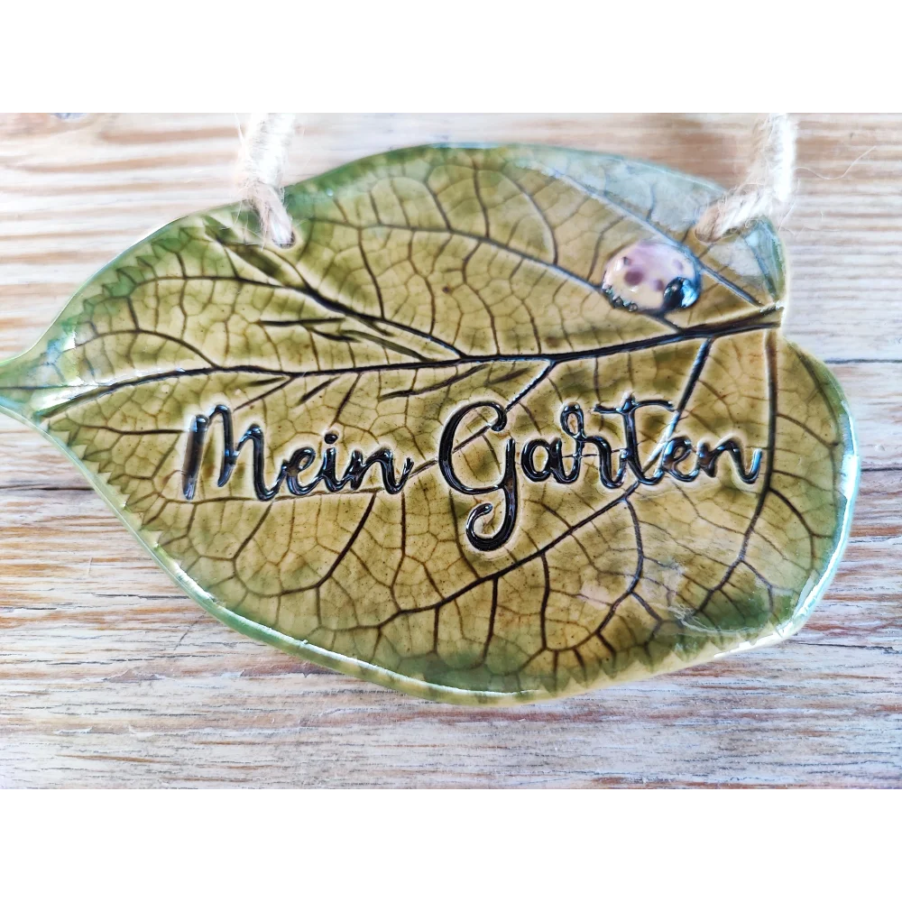 Mein Garten -Keramikschild
