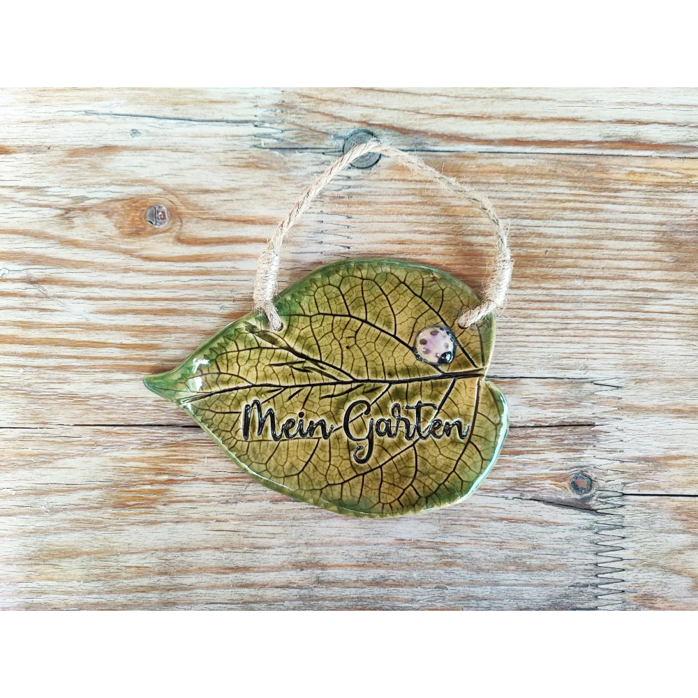 Mein Garten -Keramikschild