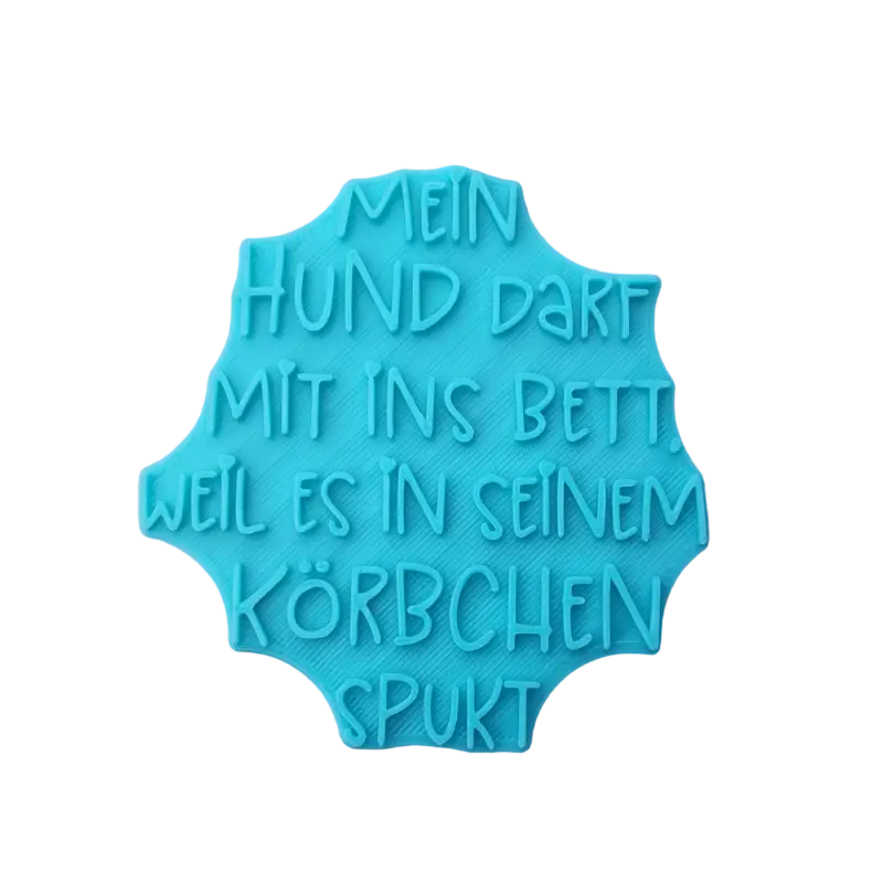 Mein Hund darf mit ins Bett - Stempel - Minseart