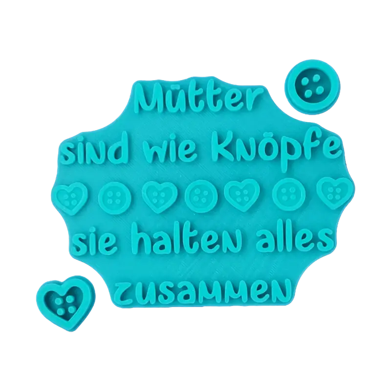 Mütter sind wie Knöpfe sie halten alles zusammen - Stempel - Minseart