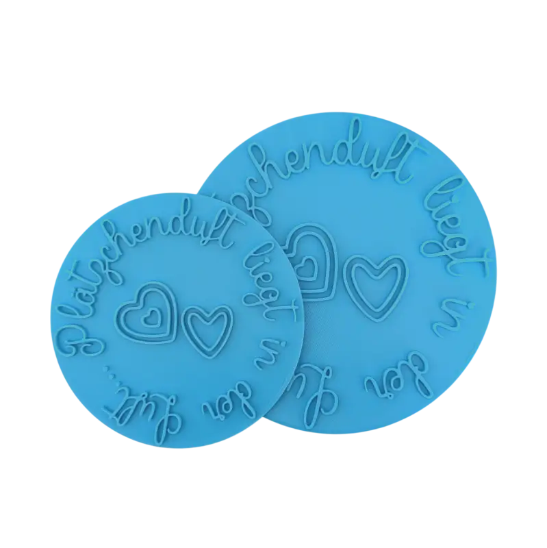 Plätzchenduft liegt in der Luft - Keramikstempel Prägestempel - Spruchstempel