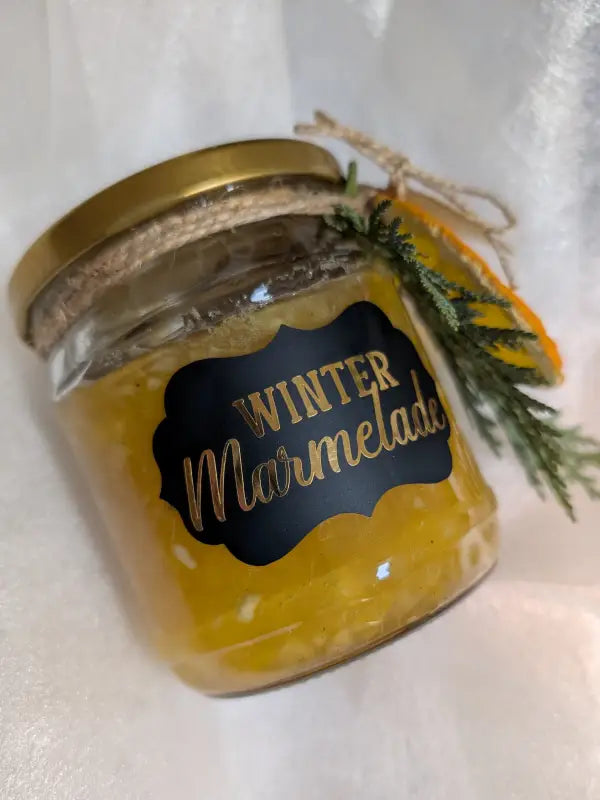 Plotterdatei ’Winter Marmelade’ - Etikettenvorlage SVG PDF PNG