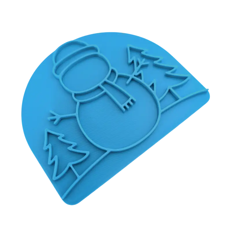 Schneemann- Keramikstempel Prägelstempel - Spruchstempel