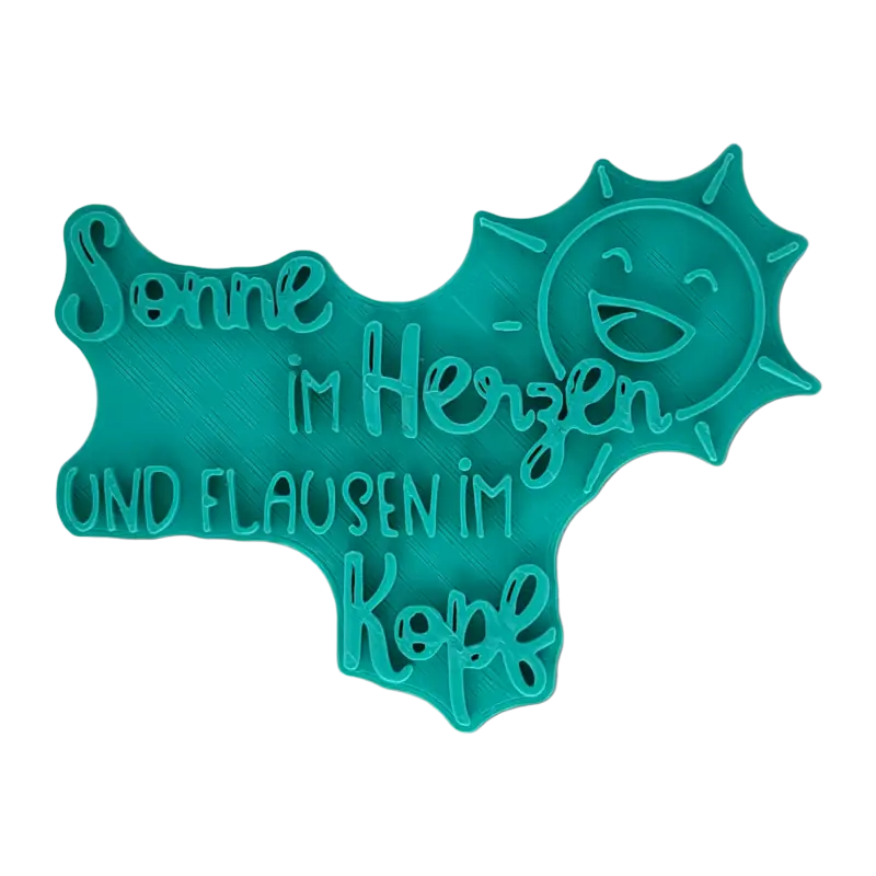 Sonne im Herzen und Flausen im Kopf - Stempel - Minseart