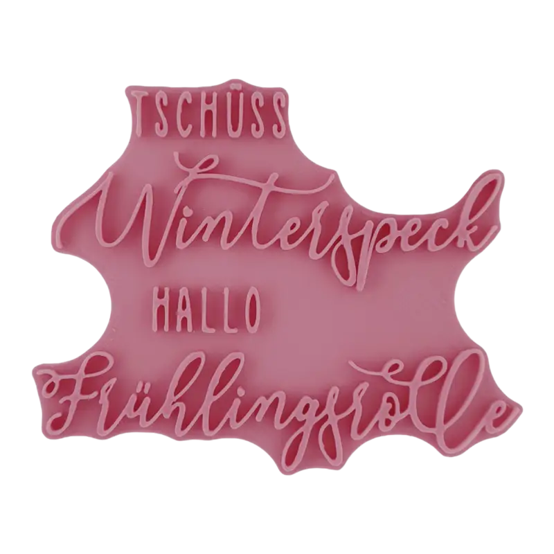 Tschüss Winterspeck hallo Frühlingsrolle - Stempel - Minseart