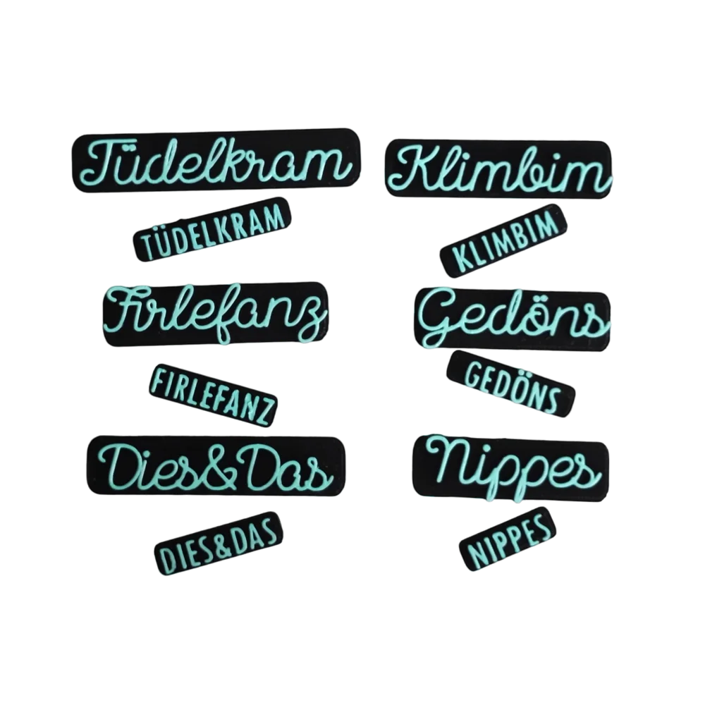 Tüdelkram Firlefanz Dies&Das Klimbim Gedöns oder Nippes - Stempel - Spruchstempel