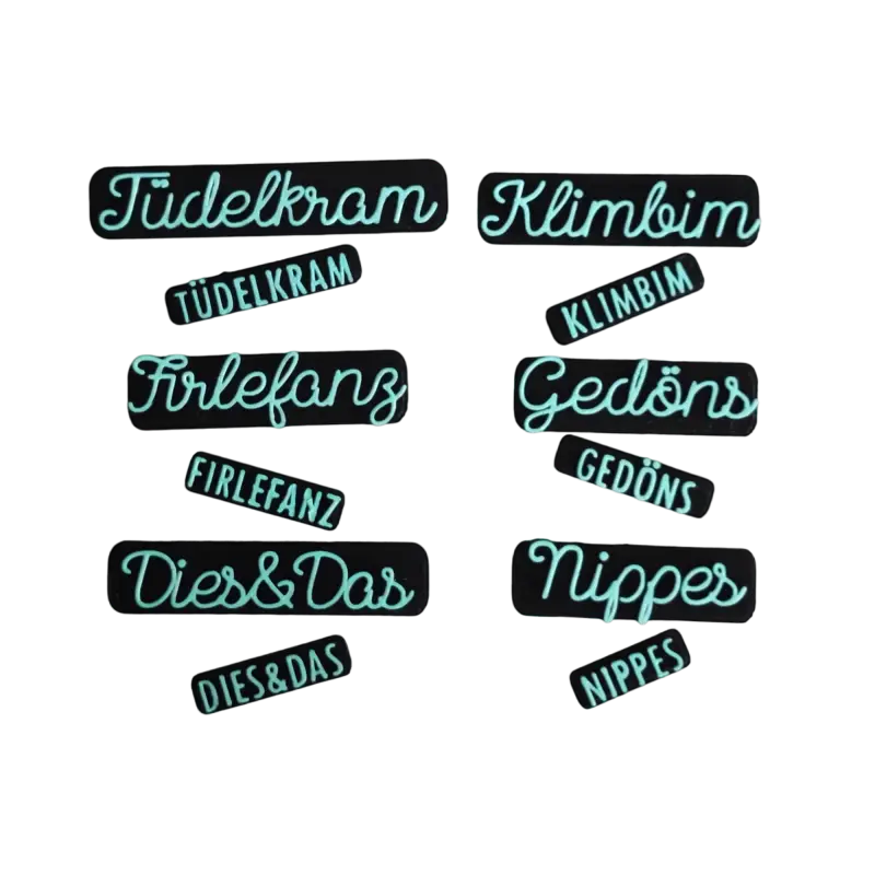 Tüdelkram Firlefanz Dies&Das Klimbim Gedöns oder Nippes - Stempel - Spruchstempel